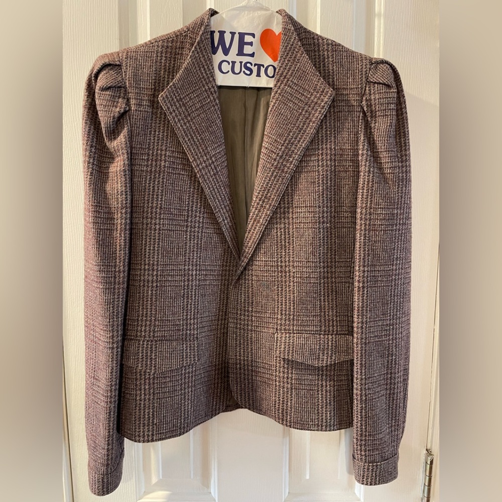 Vintage Peabody House Wool Blend Suit Jacker Size 5/6 Button Cuff 2 Front Pocket
